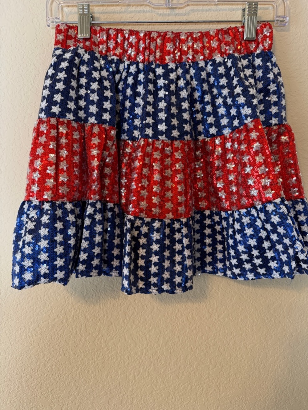 TALULAH Sequin Americana Tiered Mini Skirt July‎ 4th Festival 
NWT Small - Picture 2 of 7